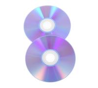 Toyvian Lot de 2 Disques CD-r Vierges Audio et DVD Enregistrables, Usage Polyvalent pour Enregistrement Musical et Téléphonique, Haute Capacité, Compatible DVD/CD, Couleur Blanche,