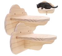Toyvian Lot De 2 Étagères Murales en pour Chat Hamac pour Chat Étagères Grimpantes Meubles Muraux en pour Intérieur Meubles pour Animaux