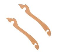 Toyvian Lot de 2 Extracteurs de Grilles pour Four à Bois en Bois, Outil de Poussée à Long Manche, Accessoire pour Friteuse à Air Chaud et Grille, Manipulation Sécurisée et Pratique