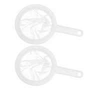 Toyvian Lot de 2 Filets à Artémies en Nylon à Mailles Fines pour Aquarium, Tamis Multifonction pour Collecte de Crevettes et Filtration Lait de Soja, Accessoire D’élevage