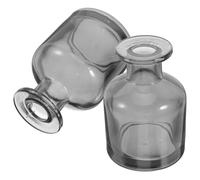 Toyvian Lot de 2 Flacons Diffuseurs à Roseaux Cylindriques en Verre Transparent 100 ML Flacons Vides Hermétiques pour Huiles Essentielles Diffuseurs sans Feu pour Maison et Bureau
