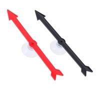 Toyvian Lot de 2 Flèches Tournantes à Ventouse Rouge et Noir Accessoires pour Jeux de Société et Fêtes Outils de Rotation pour Activités Ludiques en Intérieur Pièces de Rechange