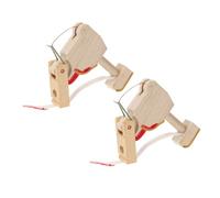 Toyvian Lot de 2 Fouets de Piano en Bois Kaki pour Pianos Droits Accessoires de Réparation Pièces Détachées pour Mécanisme de Clavier Adaptés à L'entretien et Accordage