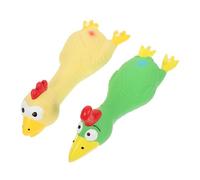 Toyvian Lot De 2 Jouets Sonores en Latex pour Chien Interactif pour Chien Molaire pour Animal De Compagnie Vocalisant Et Rongeur en Latex Durable Émulsion