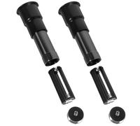 Toyvian Lot de 2 Lampes Détecteurs d'Œufs Portables Noires Lumière Froide pour Incubateur à Œufs Standard Accessoire d'Incubation Pratique pour Poules Canards et Oies Testeur de