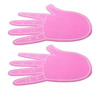Toyvian Lot de 2 Mains en Mousse Géantes pour Cheerleading Accessoires Rose en Mousse Légère Doigts Numérotés pour Événements Sportifs Fêtes Scolaires et Soutien D’Équipe