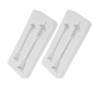 Toyvian Lot de 2 Moules en Silicone Forme Lampadaire Moule à Bougie de Table Haute Résistant Haute Température Démoulage Facile pour Pâtisserie Bougies et Résine Décoration Noël et