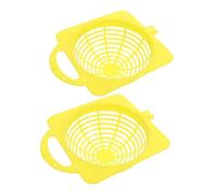 Toyvian Lot De 2 Nichoirs en Plastique pour Perruches, Calopsittes Et Petits Perroquets, Idéals pour L'intérieur Et L'extérieur, Jaunes