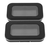 Toyvian Lot de 2 Palettes de Maquillage Vides Magnétiques, Boîtes de Rangement pour Fards à Paupières et Blush, Format Portable Miroir, Rangement Cosmétique Pratique pour Voyage et Usage