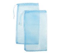 Toyvian Lot de 2 Paquet à Pantoufles de Ballet Adulte en Filet Polyester Respirant Rangement Léger et Sécurisé avec Cordon de Serrage Paquet de Danse pour Pointes Bleu Ciel Studio et