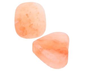 Toyvian Lot de 2 Pierres de Massage en Sel Naturel de L'himalaya, Savonnette Exfoliant sans Parfum de Cœur et Ovale, pour Soin Corporel Doux et Nettoyage en Profondeur, Adapté aux Peaux