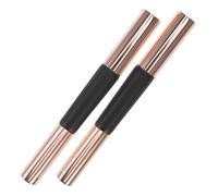 Toyvian Lot de 2 Pinceaux de Maquillage Double Embout en Silicone Noir avec Capuchon Applicateurs Lèvres et Correcteur Rétractables Mini Format Portable pour Retouches Précises au