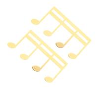 Toyvian Lot de 2 Pinces à Musique en Métal Or, Légères et Polyvalentes, Porte-partitions Élégant pour Pages de Musique, pour Concerts et Lectures