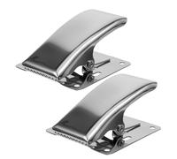 Toyvian Lot de 2 Pinces à Poisson en Métal Inoxydable à Mâchoires Profondes Outil de Contrôle et Nettoyage de Queue de Poisson Pince Portable pour Écaillage et Filetage Cuisine