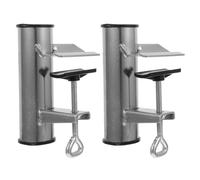 Toyvian Lot de 2 Pinces pour Parasol de terrasse : Support de Parasol réglable pour extérieur, Balcon, Plage, Cour, terrasse, Table, Support de Fixation pour Parasol