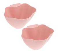 Toyvian Lot de 2 Poubelles Suspendues pour Chariot, 2pcs Boîte de Rangement Suspendue Rose, Poubelle à Bacs Multifonctionnelle pour Salon de Beauté Cuisine, Matériau Épais et Étanche,