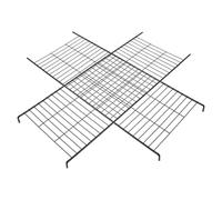 Toyvian Lot de 2 Rampes d'escalade Métalliques Noires pour Cage à Chat D'intérieur, Accessoires D'échelle pour Chenil, Dimensions 42,5 X 16 X 2,3 Cm, Rampe D'accès Modulable pour