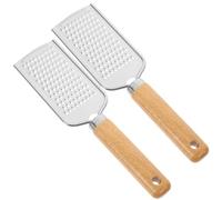 Toyvian Lot de 2 Râpes à Fromage en Acier Inoxydable Multifonctionnelles, Râpe à Chocolat et Truffes, Taille Compacte, Outils Cuisine Pratiques pour Râper Fromage, Couleur Aléatoire