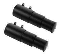 Toyvian Lot de 2 Rehausseurs de Potence pour Vélo VTT 12 CM en Alliage d'Aluminium Noir Mat Rallonges Compatibles Guidon pour Vélo de Route et VTT Adaptateurs Robustes pour Réglage