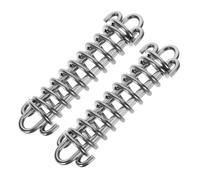 Toyvian Lot de 2 Ressorts D'amortisseur Robustes en Acier Inoxydable 304, Grosse Taille Tension 41 Kg, pour Laisses de Chiens et Usage Camping, Accessoires Anti-Chocs Polyvalents