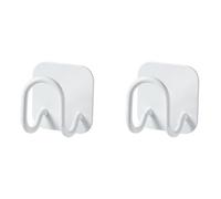 Toyvian Lot de 2 Supports Muraux en Acier Inoxydable Blanc, Porte-éponge sans Perçage, Étagère Murale Multifonction Cuisine, Rangement Couvercles, Planches à Découper, Organisation