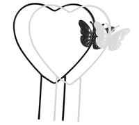 Toyvian Lot De 2 Treillis pour Plantes Grimpantes en Forme De Cœur pour Jardin Intérieur Et Extérieur