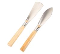 Toyvian Lot de 2 Truelles de Jardin Outils de Jardinage Pelle en Acier Inoxydable Taille Compacte pour Creuser l'herbe Résistante et Facile à Nettoyer