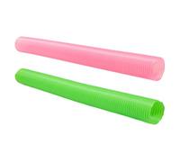 Toyvian Lot de 2 Tunnels Pliables en Plastique pour Hamsters, cachettes pour bébés Lapins, hérissons et gerbilles, Tube pour furets et Animaux de Compagnie.