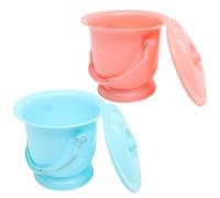 Toyvian Lot de 2 Urinoirs Portables en Plastique Robuste, Pot de Nuit Compact et Léger pour Adultes et Femmes Enceintes, Bassins de Lit Pratiques Rouge et Bleu, Usage Domestique