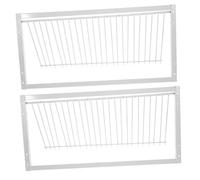 Toyvian Lot De 2 Ustensiles pour Petite Maison Portail Porte D'Entrée Grands Accessoires Fournitures pour Cage Cage À Oiseaux Métal Fer