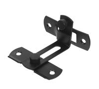 Toyvian Lot de 2 verrous de porte coulissante : verrou de porte de grange sans perçage, verrou à bascule à angle droit de 90 degrés pour chambre à coucher, salle de bain, placard, sécurité des