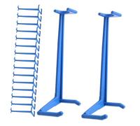 Toyvian Lot de 20 Pinces De Jardin pour Petites Plantes Tuteur Branches Vertes Fruits Faux Tuteur Tiges Outils De Pliage Pinces De Pliage Pinces De Pliage Bleu