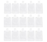 Toyvian Lot de 20 Pochettes Souples Vides 100 Ml avec Bec Verseur Jetables et Étanches pour Lotion Shampoing et Crème Format Compact pour Voyage et Transport Facile