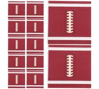 Toyvian Lot de 20 Serviettes en Papier Marron Motif Ballon de Rugby Jetables pour Décoration Polyvalente Lors de Fêtes Sportives ou Anniversaires