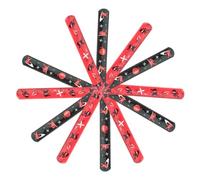 Toyvian Lot de 24 Bracelets Ninja à Claquer pour Garçon et Filles Accessoires de Fête Colorés Jouets Créatifs Taille Compacte pour Anniversaire Remplisseurs de Paquet de Friandises