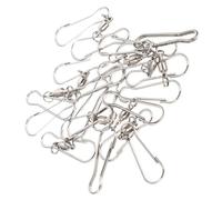 Toyvian Lot de 24 Crochets Pivotants en Acier Inoxydable S 70 MM - Supports Rotatifs à 360° pour Carillons Éoliens Attrape-Soleil et Décorations de Jardin Clips Suspendre Résistants aux