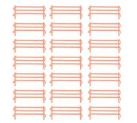 Toyvian Lot de 25 Mini Clôtures Miniatures en Plastique Beige Décor de Micro-Paysage et Mini-Jardin Accessoires de Ferme pour Décoration de Scène Miniature Jouets de Ferme et Jardinage