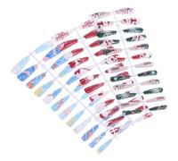 Toyvian Lot de 3 Faux Ongles à Couverture Intégrale de Noël Patchs Décoratifs Amovibles en Gelée Manucure Soi-Même Styles Aléatoires pour Femmes Accessoire Nail Art Festif