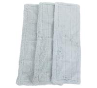 Toyvian Lot de 3 Lingettes de Rechange en Microfibre Corail Nettoyage Humide et Sec Couleur Vert Clair Kit de Rechange pour Chiffon de Balai Lingettes Lavables Réutilisables pour