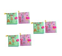 Toyvian Lot De 3 Livres Dactivités Amusants Pour Tout-petits Livres Déveil Pour Bébés Tissus Texturés Robustes 2 Pièces X 3