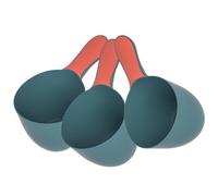 Toyvian Lot de 3 Louches Bain Bébé en Plastique Vert Foncé Seaux d'eau Ergonomiques Manche Court Antidérapant Gobelets Pratiques Salle de Bain Garçon et Filles