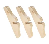 Toyvian Lot de 3 Pieds pour Cloison Amovible en Bois Beige, Résistants à l'usure et Faciles à Utiliser, Supports pour Écrans Séparateurs Bureau ou Salle à Manger