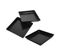 Toyvian Lot De 3 Plateaux pour Pots De Fleurs Soucoupes Carrées pour Pots De Fleurs pour Plantes De Jardinage pour L'Extérieur Et L'Intérieur Plateau Carré en Polypropylène