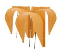 Toyvian Lot De 3 Portes Unidirectionnelles pour Cage à Pigeons en Abs Et Acier Inoxydable, Dimensions Standard, Accessoire Solide pour Entrée De Nichoir, pour Élevage Et Volière