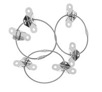 Toyvian Lot De 3 Sets De Ancrages Antichute De Meubles En Acier Inoxydable, Kit De Sécurité Bébé, Sangles De Fixation Murale Robustes Pour Armoire, Commode, Protection Garçon Et Filles Et Maison