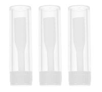 Toyvian Lot de 3 Sets de Bâtonnets Applicateurs de Lentilles de Contact en Silicone Souple, Taille Compacte, Couleur Blanche, Réutilisables et Portables pour Soins Précis des Lentilles