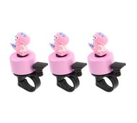 Toyvian Lot de 3 sonnettes de vélo pour Enfants : Jolies sonnettes de Dinosaure avec Un Son Puissant pour Plus de sécurité - Accessoires de vélo pour Tout-Petits, vélos et Scooters