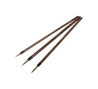 Toyvian Lot de 3 Stylos à Dessin au Trait en Poils de Loup Pinceaux Aquarelle Précision Légers et Portables pour Étudiants et Artistes