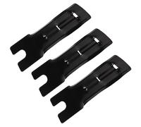 Toyvian Lot De 3 Supports De Drapeaux De Sécurité pour Cyclisme, Fixation L-Type Ajustable, Acier Noir Robuste, Accessoire Vélo Garçon Et Filles Anti-Vent pour Balades en Extérieur