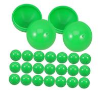Toyvian Lot de 30 Boules de Tombola Ouvrables Vertes 3 Cm en Plastique, Accessoires pour Activités de Fête, Fournitures Jeu pour Loterie et Tirage au Sort, pour Animations et Événements